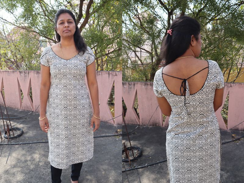 Deep Neck Kurtha